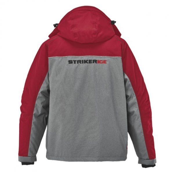 Striker Ice HardWater Jacket Gray Red Back