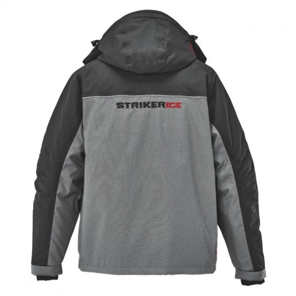 Striker Ice Hardwater Jacket Gray Black Back