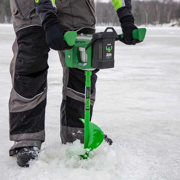 Ion Gen 1 Electric Ice Auger In Action